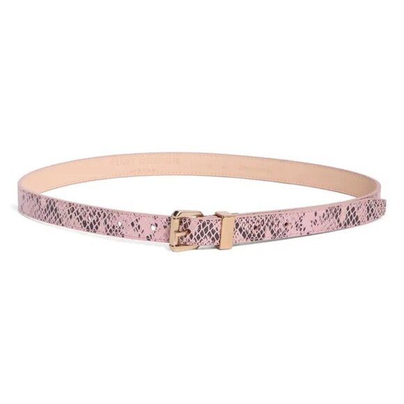 Kurt Geiger Snakeskin Print Leather Belt - Picture 1 of 10